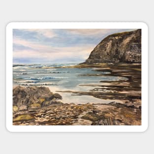 The Headland at Staithes on the North Yorkshire Coast Sticker